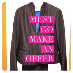 Beautiful 2 Piece Charcoal Pant Suit